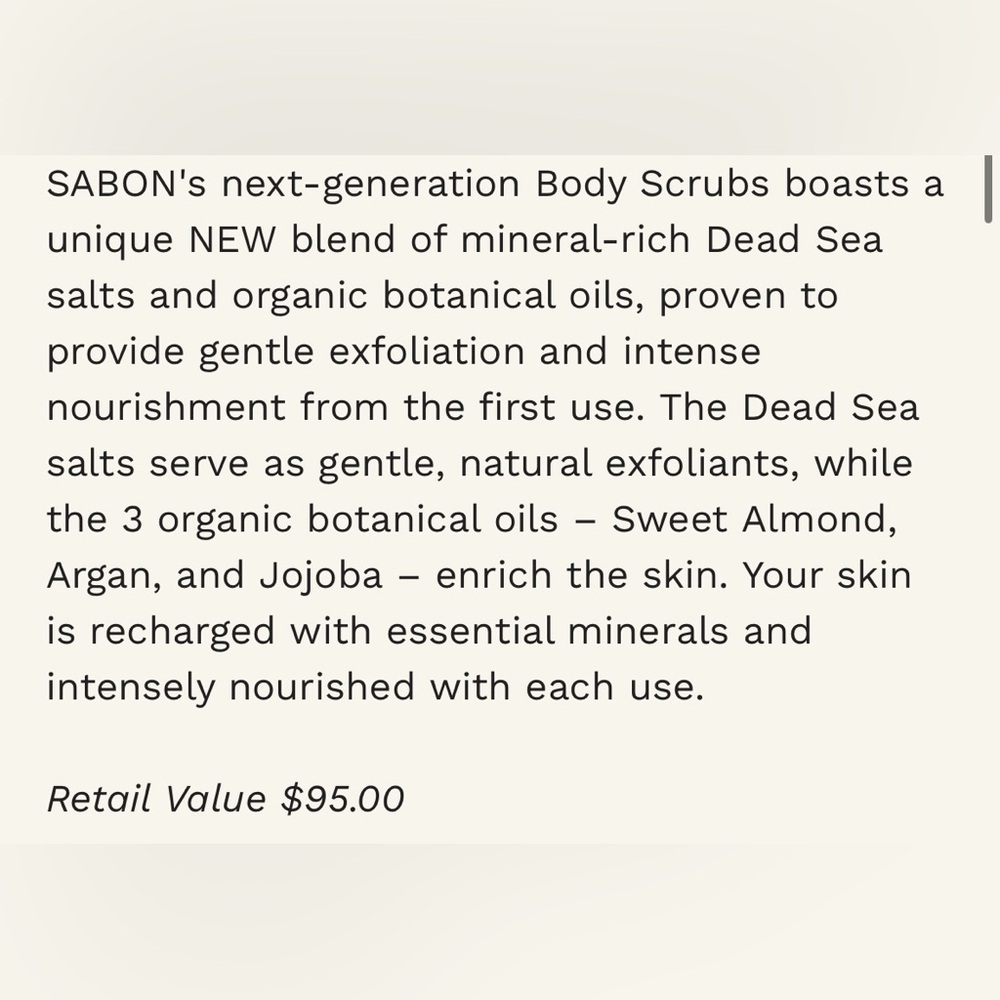 NWT SABON Body Scrub Set - Picture 5 of 5